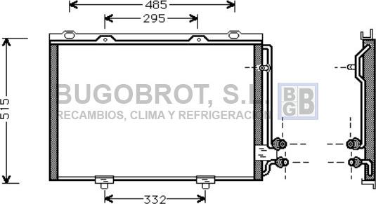 BUGOBROT 62-MS5232 - Condensateur, climatisation droxauto.com