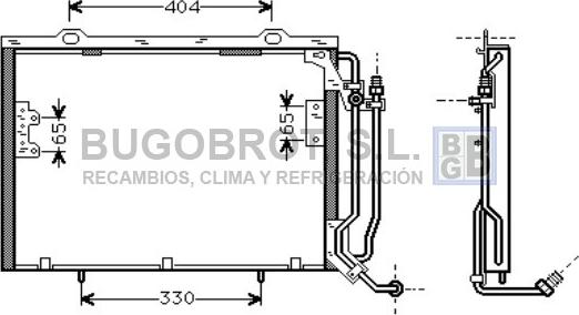 BUGOBROT 62-MS5279 - Condensateur, climatisation droxauto.com