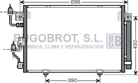 BUGOBROT 62-MT5191 - Condensateur, climatisation droxauto.com