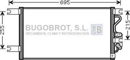 BUGOBROT 62-MT5206 - Condensateur, climatisation droxauto.com