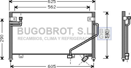 BUGOBROT 62-MZ5120 - Condensateur, climatisation droxauto.com