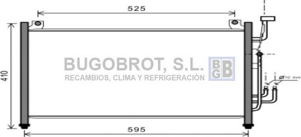 BUGOBROT 62-MZ5236 - Condensateur, climatisation droxauto.com