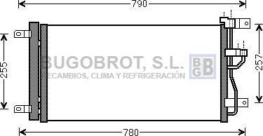 BUGOBROT 62-OL5612 - Condensateur, climatisation droxauto.com