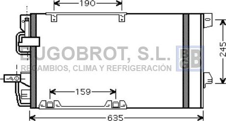 BUGOBROT 62-OL5326 - Condensateur, climatisation droxauto.com