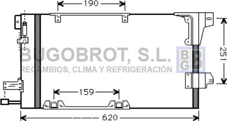 BUGOBROT 62-OL5251 - Condensateur, climatisation droxauto.com