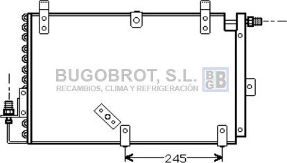 BUGOBROT 62-PE5165 - Condensateur, climatisation droxauto.com
