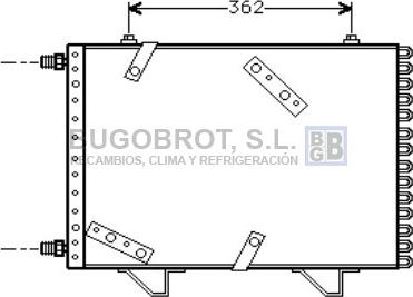 BUGOBROT 62-PE5167 - Condensateur, climatisation droxauto.com