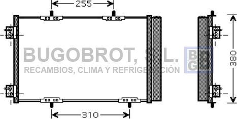 BUGOBROT 62-PE5291 - Condensateur, climatisation droxauto.com