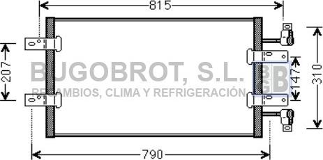BUGOBROT 62-RT5451 - Condensateur, climatisation droxauto.com