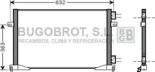 BUGOBROT 62-RT5400 - Condensateur, climatisation droxauto.com