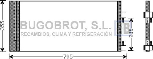BUGOBROT 62-RT5430 - Condensateur, climatisation droxauto.com