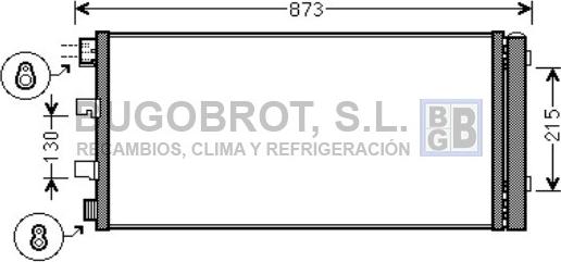 BUGOBROT 62-RT5475 - Condensateur, climatisation droxauto.com