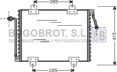 BUGOBROT 62-RT5180 - Condensateur, climatisation droxauto.com