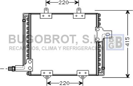 BUGOBROT 62-RT5181 - Condensateur, climatisation droxauto.com