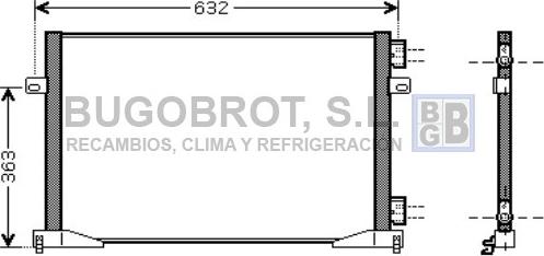 BUGOBROT 62-RT5391 - Condensateur, climatisation droxauto.com