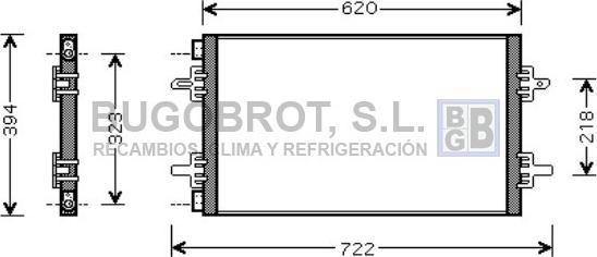 BUGOBROT 62-RT5294 - Condensateur, climatisation droxauto.com