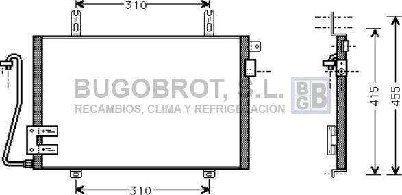 BUGOBROT 62-RT5221 - Condensateur, climatisation droxauto.com