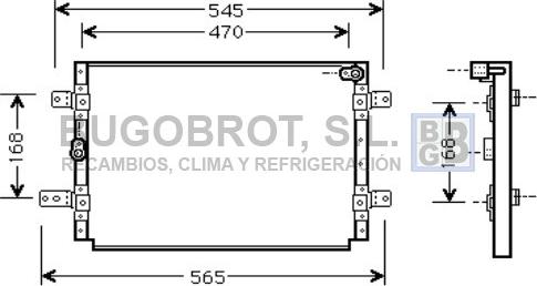 BUGOBROT 62-SZ5056 - Condensateur, climatisation droxauto.com