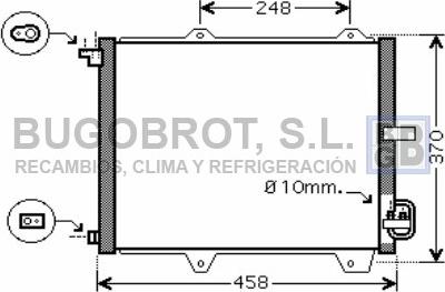 BUGOBROT 62-SZ5088 - Condensateur, climatisation droxauto.com