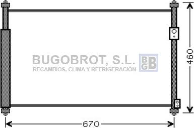 BUGOBROT 62-SZ5108 - Condensateur, climatisation droxauto.com