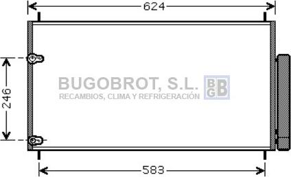 BUGOBROT 62-TO5405 - Condensateur, climatisation droxauto.com