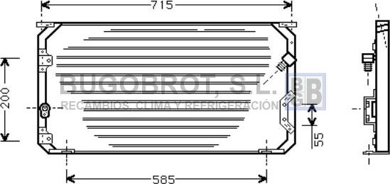 BUGOBROT 62-TO5246 - Condensateur, climatisation droxauto.com