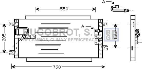 BUGOBROT 62-TO5252 - Condensateur, climatisation droxauto.com