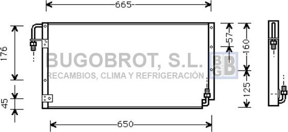 BUGOBROT 62-TO5211 - Condensateur, climatisation droxauto.com