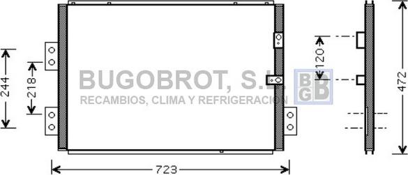 BUGOBROT 62-TO5277 - Condensateur, climatisation droxauto.com