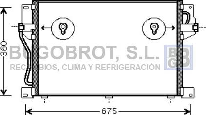 BUGOBROT 62-VO5077 - Condensateur, climatisation droxauto.com