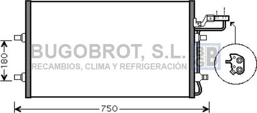 BUGOBROT 62-VO5149 - Condensateur, climatisation droxauto.com
