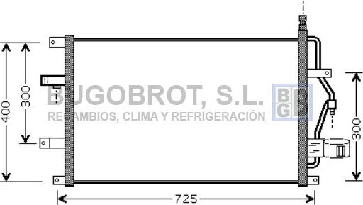 BUGOBROT 62-VO5107 - Condensateur, climatisation droxauto.com