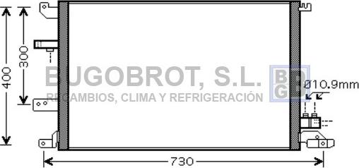 BUGOBROT 62-VO5138 - Condensateur, climatisation droxauto.com