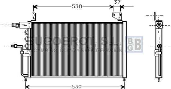 BUGOBROT 62-VW5138 - Condensateur, climatisation droxauto.com