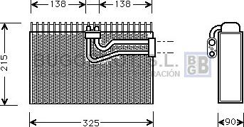 BUGOBROT 70-AIV010 - Évaporateur climatisation droxauto.com