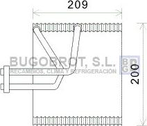 BUGOBROT 70-CTV045 - Évaporateur climatisation droxauto.com