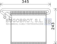 BUGOBROT 70-FDV491 - Évaporateur climatisation droxauto.com