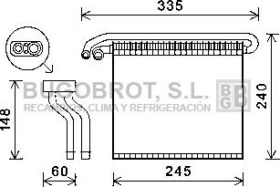 BUGOBROT 70-FDV457 - Évaporateur climatisation droxauto.com