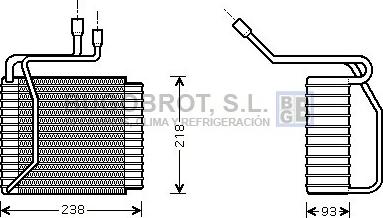 BUGOBROT 70-FDV109 - Évaporateur climatisation droxauto.com