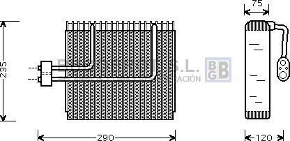 BUGOBROT 70-HYV002 - Évaporateur climatisation droxauto.com