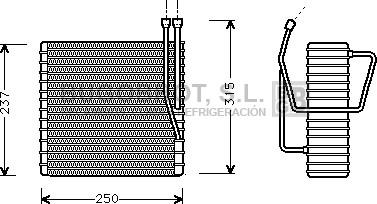 BUGOBROT 70-JEV009 - Évaporateur climatisation droxauto.com