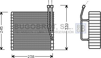 BUGOBROT 70-JEV012 - Évaporateur climatisation droxauto.com