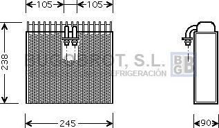 BUGOBROT 70-LCV007 - Évaporateur climatisation droxauto.com