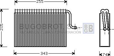 BUGOBROT 70-OLV171 - Évaporateur climatisation droxauto.com