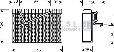 BUGOBROT 70-OLV299 - Évaporateur climatisation droxauto.com