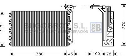 BUGOBROT 70-PEV010 - Évaporateur climatisation droxauto.com