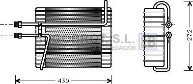 BUGOBROT 70-VOV026 - Évaporateur climatisation droxauto.com