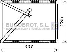 BUGOBROT 70-VOV156 - Évaporateur climatisation droxauto.com