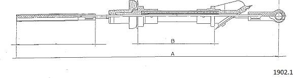 Cabor 1902.1 - Tirette à câble, commande d'embrayage droxauto.com