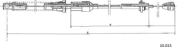Cabor 10.015 - Câble d'accélération droxauto.com